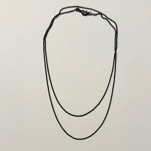 Black Beaded Necklace